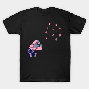 Japanese Cherry Blossom Cat! T-Shirt